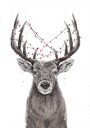 Xmas deer Plakat Plakat / 100x150cm