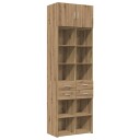 vidaXL Lagringsskap med Hyller Artisan eik 70 x 42,5 x 225 cm