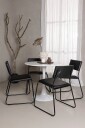 Venture Home   Spisegruppe Hamden med 4 stk stoler Kenth   Svart