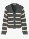 Second Female Ovalis Knit Wide Sleeve Cardigan Grå XL