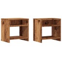  Nattbord 2 stk gammelt tre 40x30x40 cm konstruert tre 8721158433688