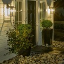 Norlys Lofoten 1963 Vegglampe Sort E27 opal glass IP44
