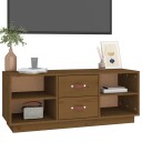 vidaXL TV-benk honningbrun 100x34x40 cm heltre furu