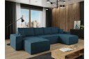Knocklong 4 seters Hjørnesovesofa   Blå