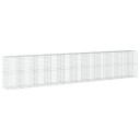 Gabionkurv med deksel 1050x100x200 cm galvanisert jern