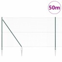  Gjerde med innlegg. grønn 1.5 x 50 m PVC belagt stål