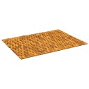 vidaXL Badematter Naturlig 85 x 120 cm Solid akasietre
