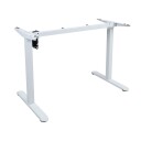 Skrivebord HOME4YOU Ergo Light med 1 motor 120x60x73-118 cm Eik/hvit - eik/hvit