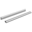 vidaXL Klesslanger 2 pcs sølv 464 x 15 x 29 mm Aluminium Legering