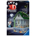 Ravensburger 3d Puslespill 216 Brikker Hjemsøkt Hus Nattlys