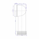 Altech Reservedel Klosettbend 90 Grader 110x280mm 110mm