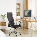 Ergonomisk svingstol med vippefunksjon svart mesh
