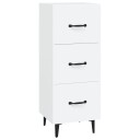 vidaXL Skjenk hvit 34,5x34x90 cm konstruert tre