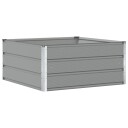 vidaXL Plantekassed Lysegrå 100 x 100 x 45 cm Stål