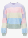 Kids Only Sandy Long Sleeve Stripe Pullover Knit Lilla 122/128