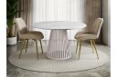 Beylen Matbord 120 cm Rund - Hvit/Beige