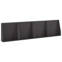 vidaXL Støttemur 4 stk. 40 x 12 x 50 cm Stål Svart