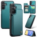 Samsung Galaxy A15 Caseme C22-etui RFID-kortlommebok grønn