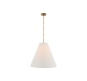 Goodman taklampa mässing/linne L