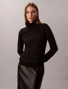 Calvin Klein Ls Tnk Extrafine Merino Swtr 14G - Black - S