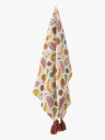 Bloomingville Fruitta bomullspledd 160x130 cm Gul