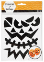 Klistremerker Halloween ansikter 1 ark