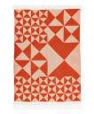Mirror pledd 130 x 190, oransje
