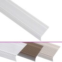  Trappeneser L form 5 stk aluminium 100 cm sølv