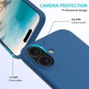 iPhone 16 Liquid Silikondeksel Blå