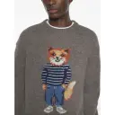Maison Kitsuné Herre Strikkevarer Grå XL,