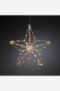 Konstsmide Metallstjerne 90 LED 36 cm Sølv