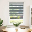  Sebragardin mørkegrå 80x100 cm stoff bredde 75,9 polyester