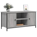 vidaXL TV-benk grå sonoma 100x40x50 cm konstruert tre