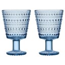 iittala Kastehelmi drikkeglass p? fot 26 cl 2 stk. Aqua