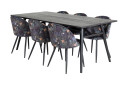 Venture Home Spisegruppe Zenazmi 195 cm + 6 Sedavi Spisestoler  