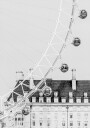 London Eye in Black and White Plakat Plakat / 70x100cm