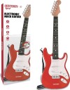 Bontempi Electronic Rock Guitar Musikalsk Instrument Til Lek Og Moro Gitar 5 År Aa Sort Rød Hvit Tre