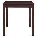 vidaXL Spisebord mørkebrun 140x70x73 cm furu