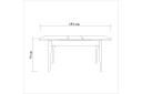 Oliver Spisebord 120x75 cm Hvit - Hanah Home