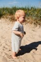 Wheat Playsuit Niller Aquablue Stripe (68 / 6 mnd)
