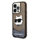 Karl Lagerfeld iPhone 14 Pro Glitter Choupette Head Hardcase 6,1" Svart