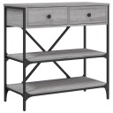 vidaXL Konsollbord grå sonoma 75x34,5x75 cm konstruert tre