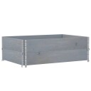  Pallekarmer 2 stk grå 120x80 cm heltre furu