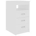 vidaXL Kommode hvit 40x50x76 cm konstruert tre