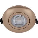 Nordtronic Low Profile Flexible downlight Ø8,3 cm kobber 3000K