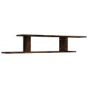 vidaXL Veggmontert TV-hylle r?kt eik 125x18x23 cm konstruert tre