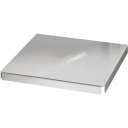 Pelmondo dekselplate til Cube, Barcube, Twintable Silver 390 x 390 x 20 mm
