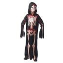 Skjelett med maske kostyme 5-6 år 110-120 cm