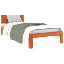  Sengestamme med hodegjerde Vokset Brun 90 x 190 cm Massiv furu
