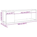  TV-benk gammelt tre 100x24x32 cm konstruert tre 8721158440877